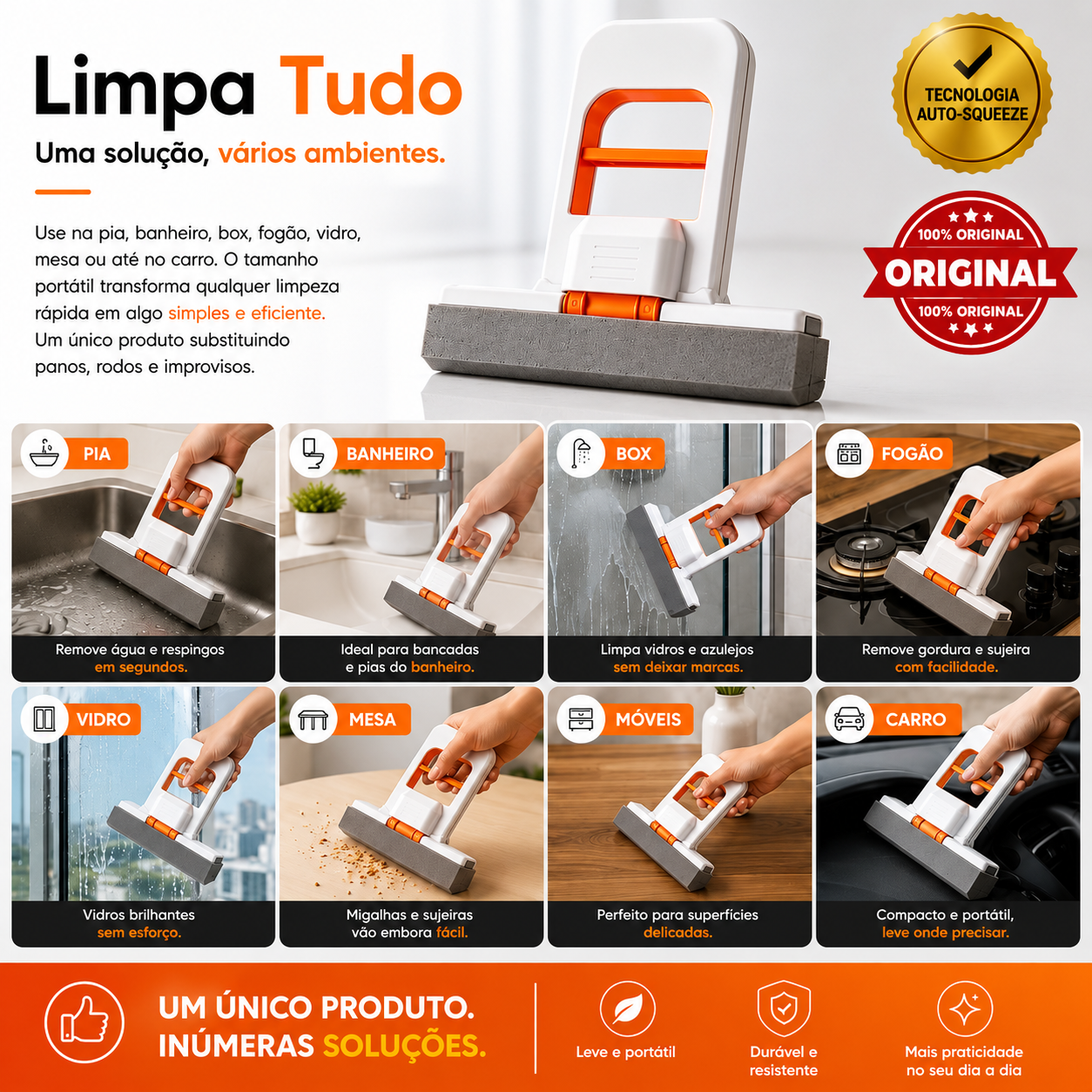 Mini Mop Absorvente Premium