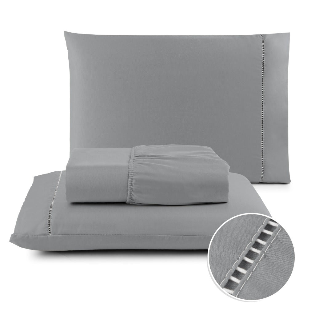 Jogo de Cama 3 peças Micropercal 400 Fios